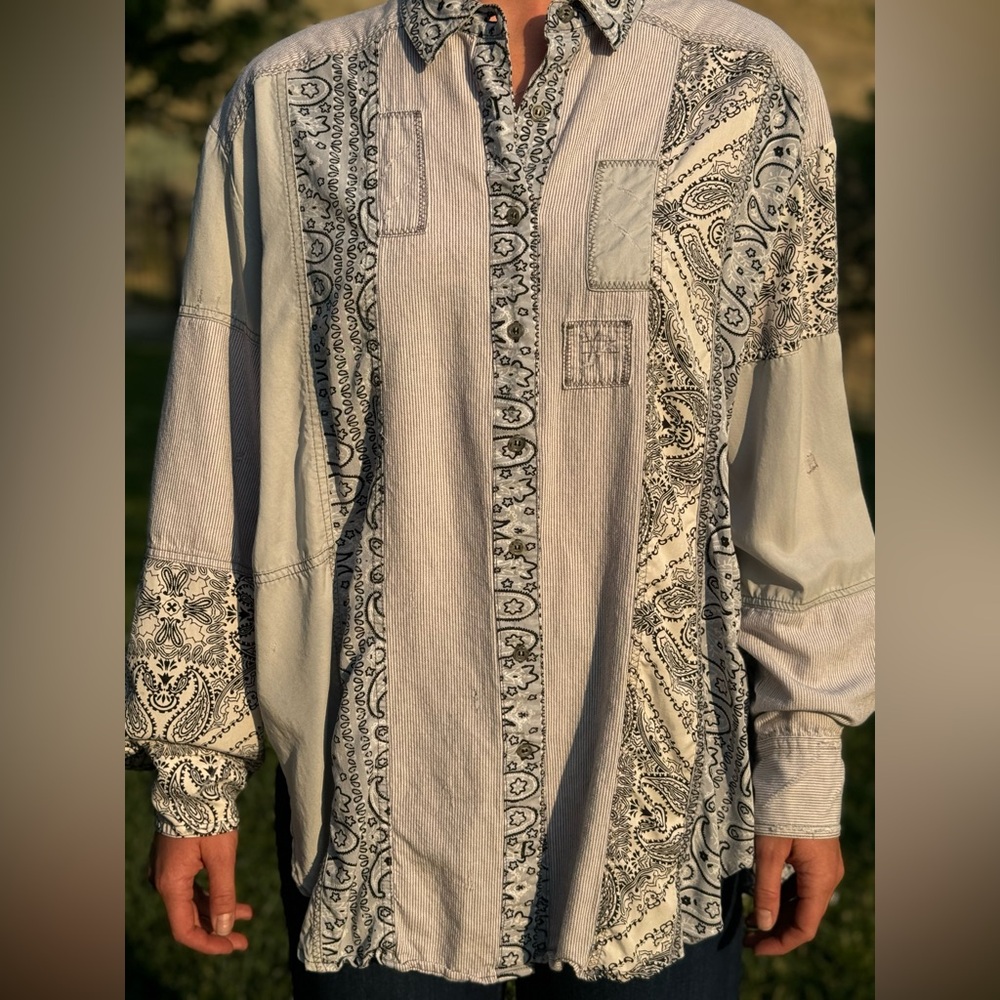 Free people long sleeve button up